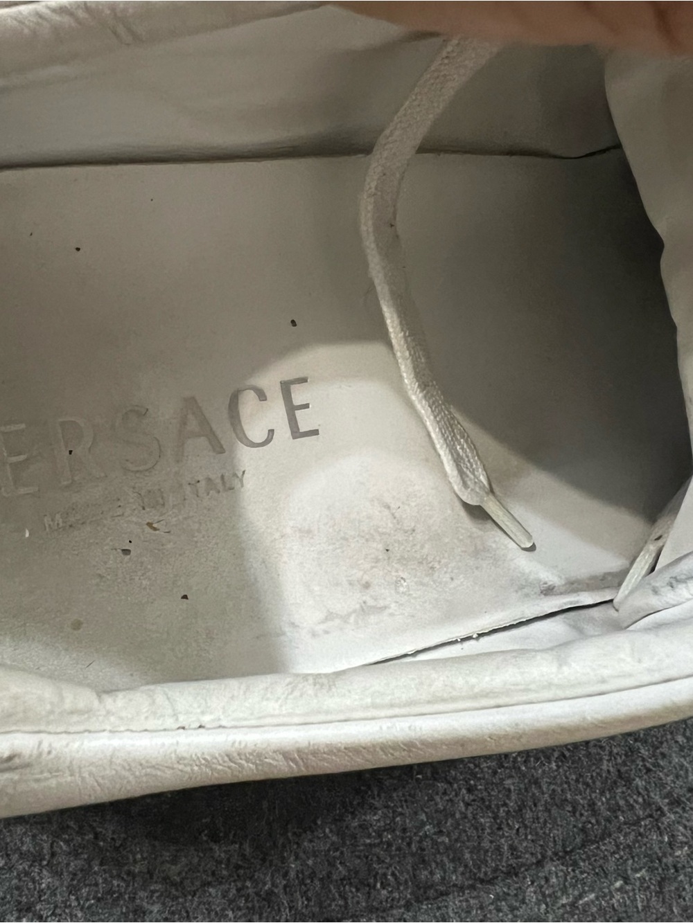 Versace Men's Low Top Sneakers Shoes White size 42 - Picture 7 of 7